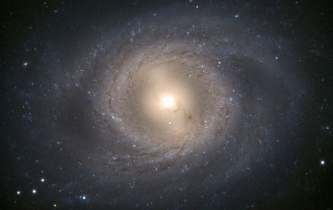 La galassia a spirale barrata M95 vista dal Very Large Telescope in Cile prima dell'apparizione della supernova. Immagine per gentile concessione ESO