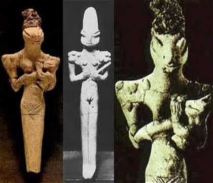 Statuetta rappresentante Dio Annunaki. Secondo gli ufologi una prova di interazione tra retttiliani e umani nel passato